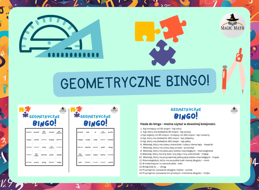 GEOMETRYCZNE BINGO