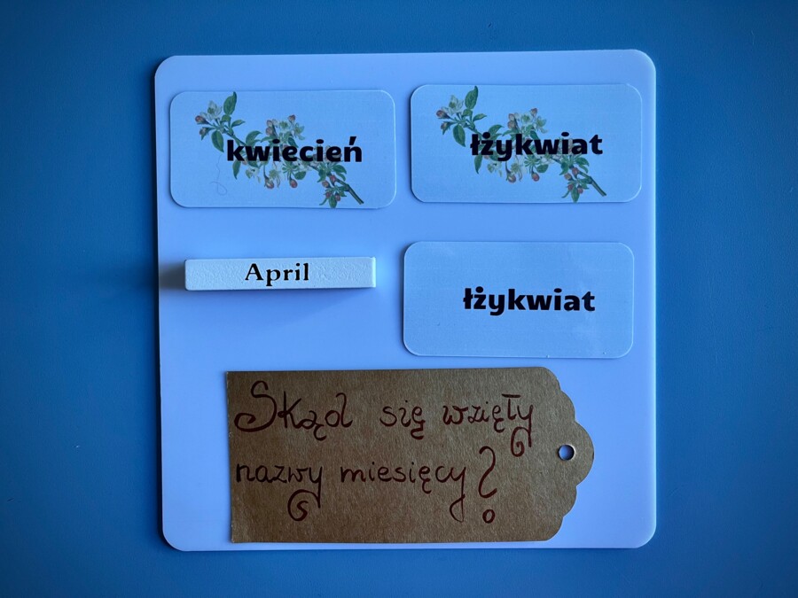 Skąd się wzięły nazwy miesięcy - karty