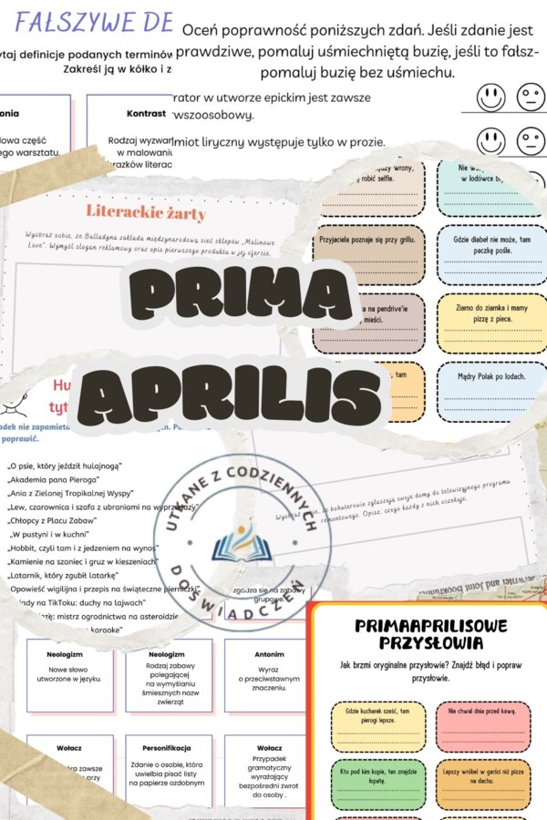 Prima aprilis na języku polskim – zestaw, który rozkręci każdą lekcję!