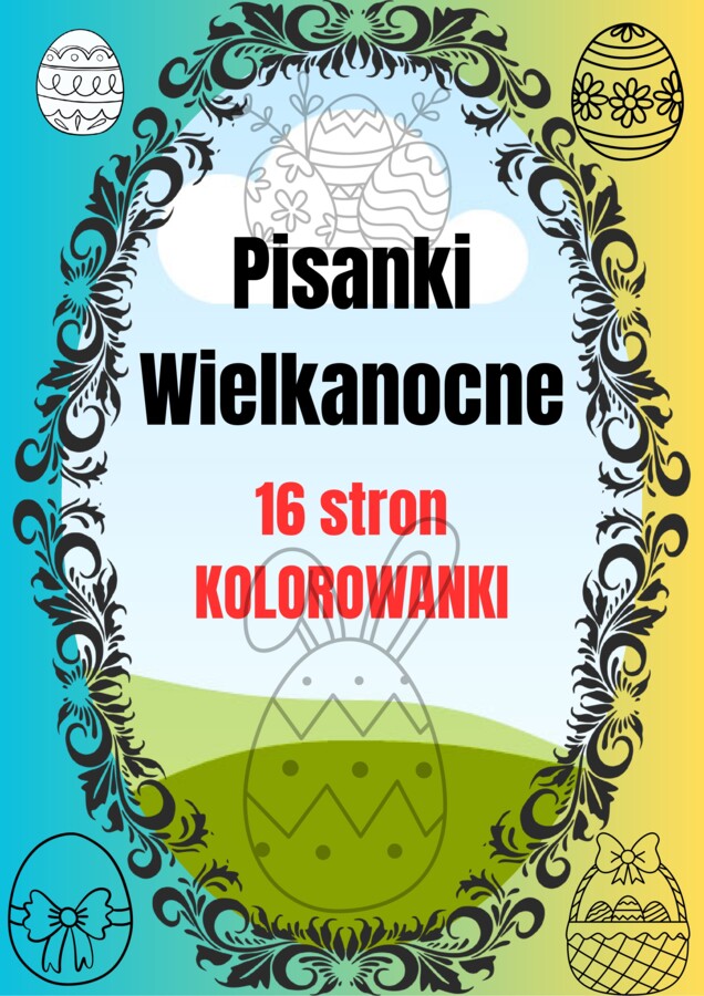 PISANKI Wielkanocne 16 KOLOROWANEK