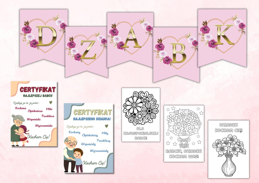 🌸💜 ZESTAW DZIEŃ BABCI I DZIADKA 💜🌸