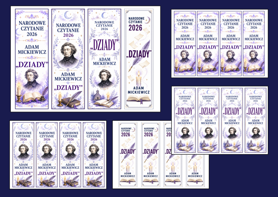 ❤️📖NARODOWE CZYTANIE 2026 - zakładki do książek 1