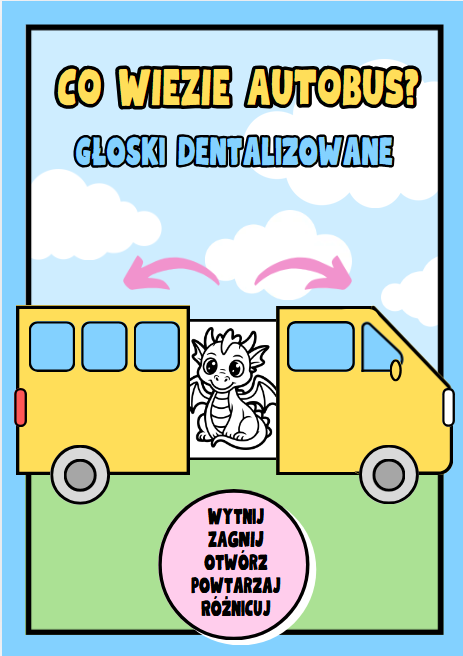 Logopedia- Co wiezie autobus? Głoski dentalizowane (szumiące, ciszące, syczące)