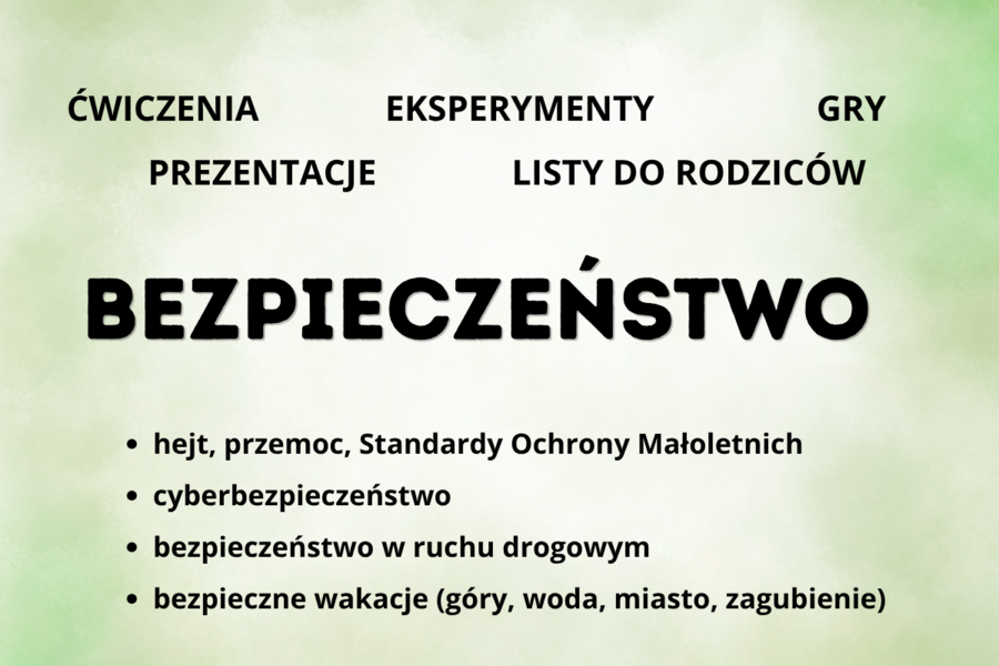 Bezpieczeństwo- zestaw materiałów dla przedszkola i sp