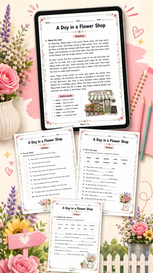 A Day in a Flower Shop