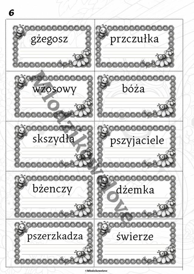 Stacje zadaniowe- ortografia (rz po spółgłoskach)