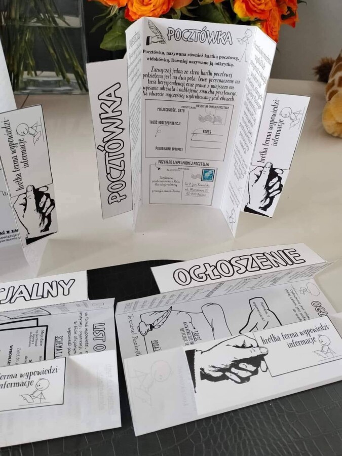 Krótkie formy wypowiedzi - zaproszenie, ogłoszenie. dedykacja, list prywatny , list oficjalny