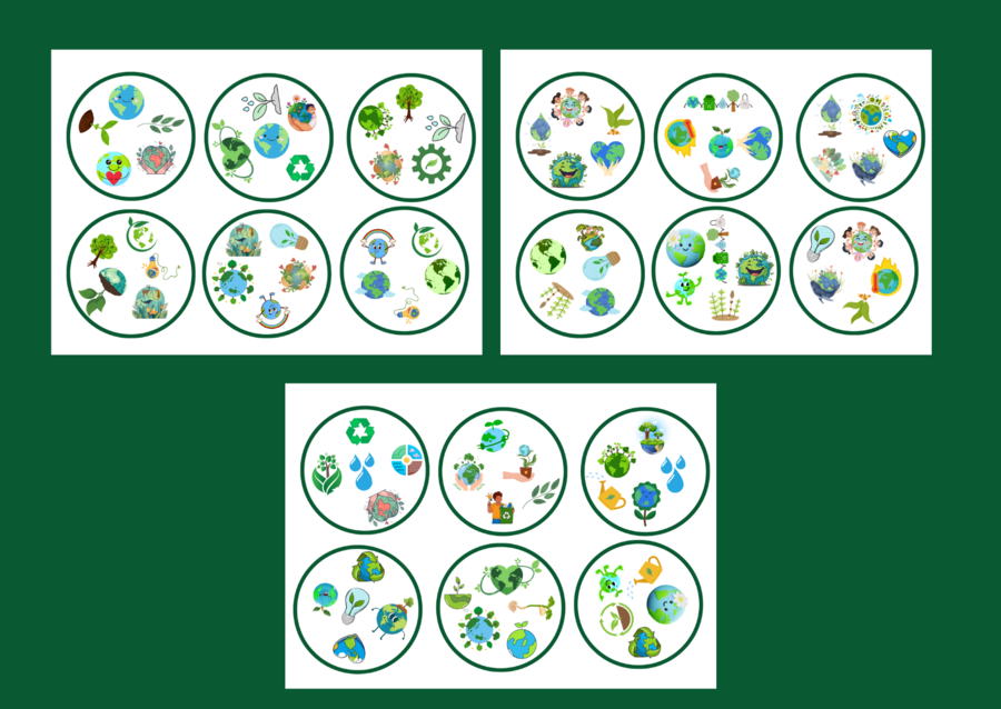 DZIEŃ ZIEMI – wiosna – biblioteka – świetlica – przedszkole – DOOBLE – 36 szt.
