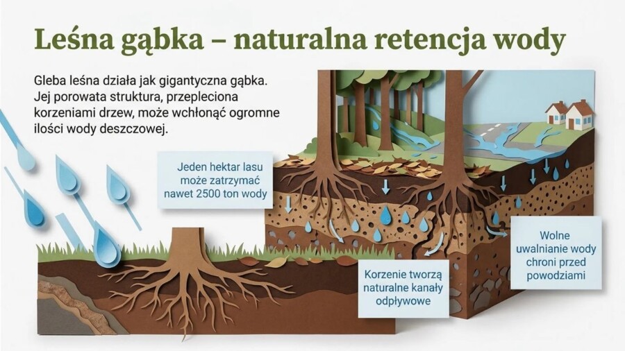 Las, Dzień Lasu, ekosystem leśny - prezentacja, plansze, gazetka
