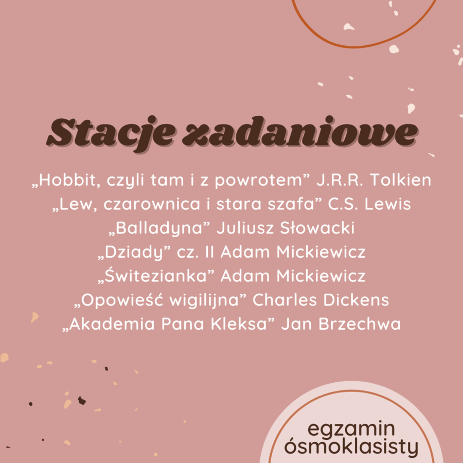 Stacje zadaniowe: Powtórka przed egzaminem