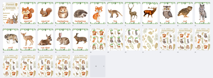 FOREST ANIMALS set