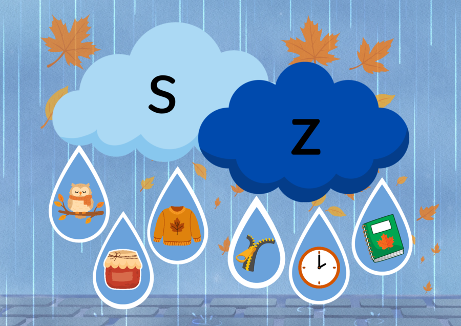 JESIENNY DESZCZ RÓŻNICOWANIE GŁOSEK