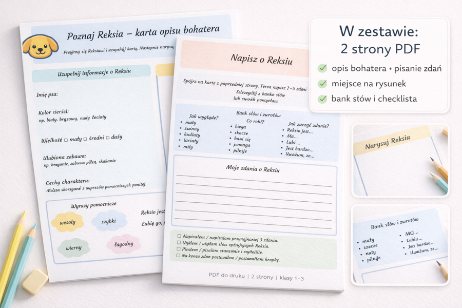Poznaj Reksia – karta opisu bohatera