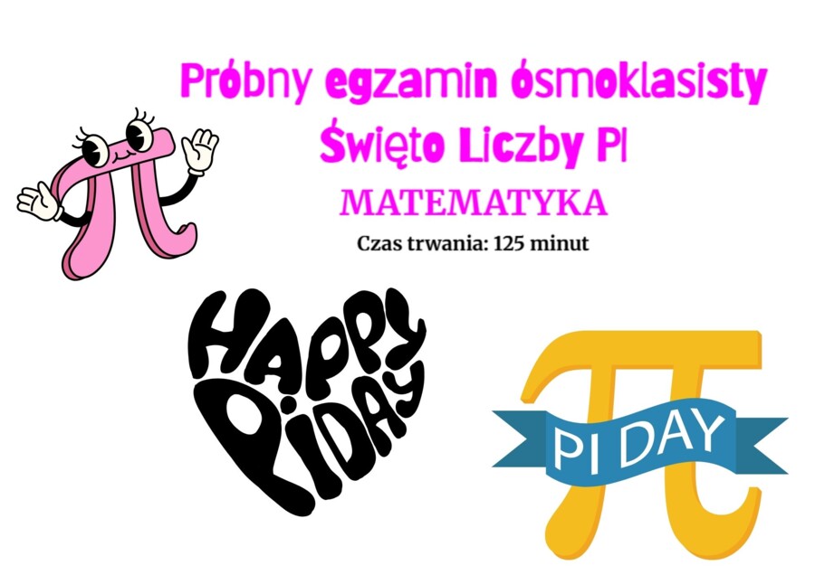 Egzamin próbny z matematyki – Dzień Liczby PI