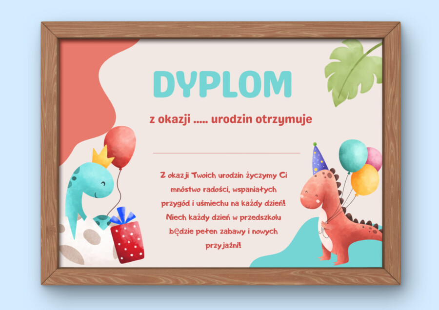 🎂 ZESTAW DYPLOMÓW URODZINOWYCH 🎂