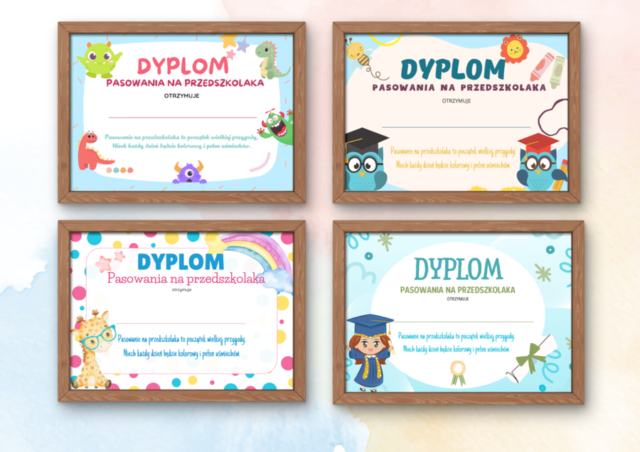 DYPLOMY - PASOWANIE NA PRZEDSZKOLAKA