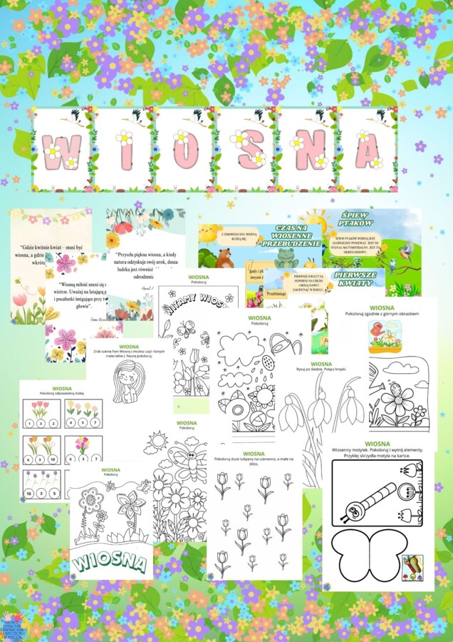 PAKIET MATERIAŁÓW NA MARZEC WEDŁUG KALENDARZA ŚWIĄT I DNI NIETYPOWYCH