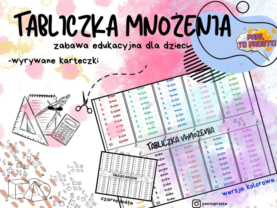 Tabliczka Mnożenia – Wyrywanki dla Uczniów