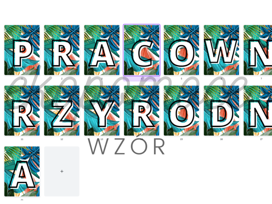 Pracownia przyrodnicza - Baner - napis - girlanda - 21xA4