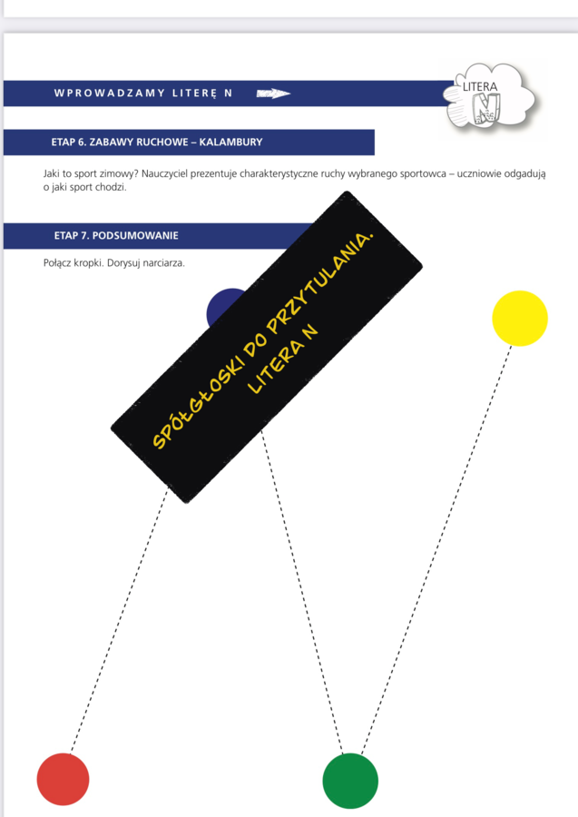 Spółgłoski do przytulania. Poznawanie liter przez zmysły, wrażenia i zabawę. Monografia litery N