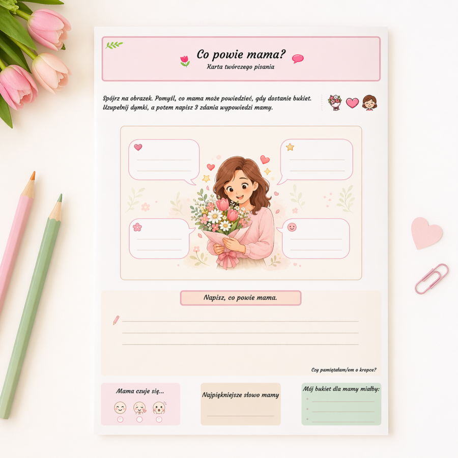 Co powie mama? – karta twórczego pisania