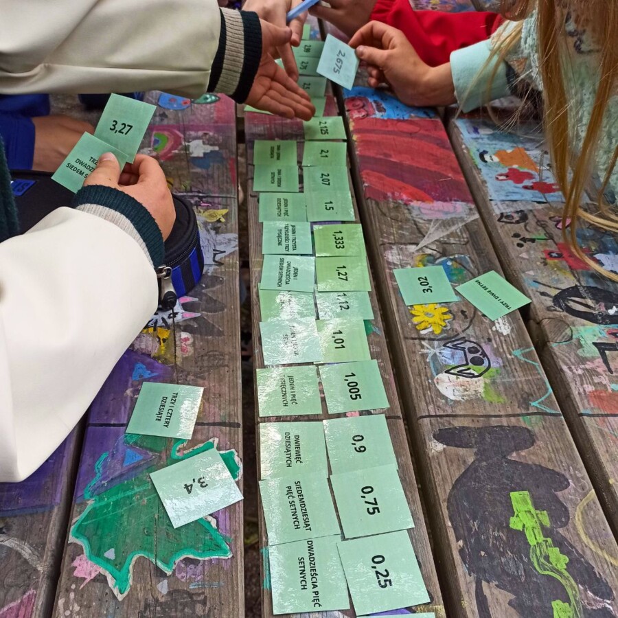 KARTY MEMORY - UŁAMKI DZIESIĘTNE