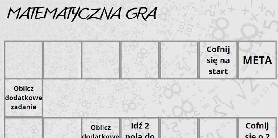 Gra planszowa: porównywanie liczb