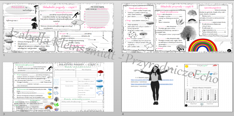 Karty pracy i pomysł/inspiracja na lekcję „ Woda występuje w trzech stanach skupienia” - karta pracy wykonana w power point + gratisowy pomysł na lekcję - link do lekcji multimedialnej niekomercyjnej wykonanej w genial.ly do indywidualnego pobrania i uży