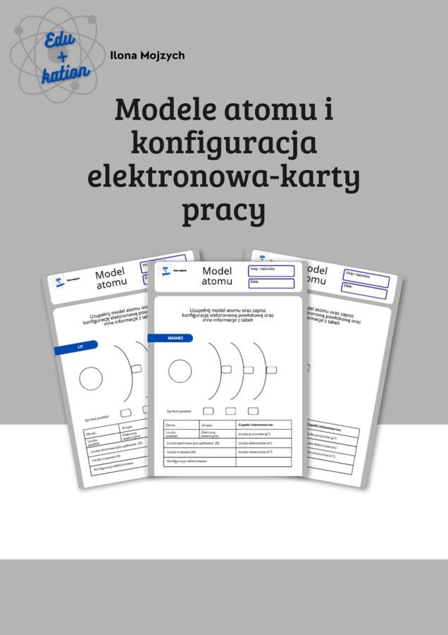 Modele atomu, konfiguacja elektronowa