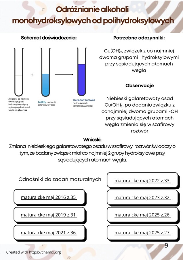 10 doświadczeń maturalnych