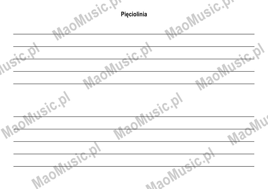 PIĘCIOLINIA szeroka A4
