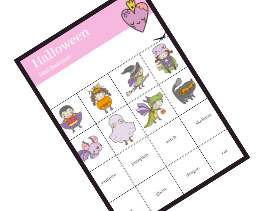Karty Obrazkowe Halloween Flashcards