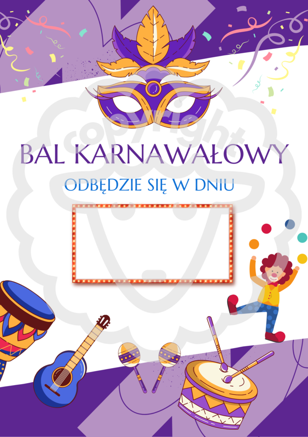 Plakat BAL KARNAWAŁOWY