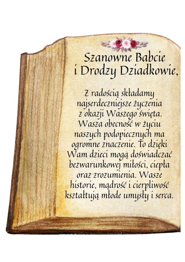 DZIEŃ BABCI I DZIADKA - gazetka, grafika XL, życzenia