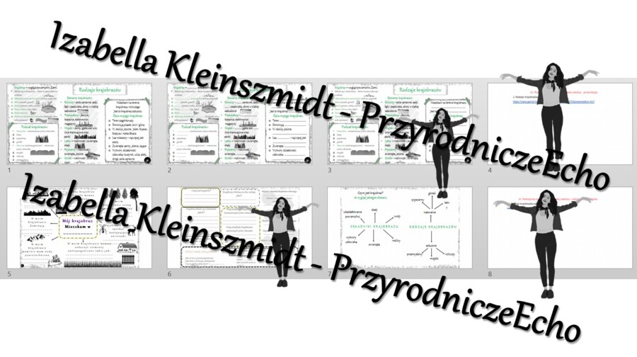 Kompletny zestaw na jedną lekcję „Rodzaje krajobrazów” – sketchnotka + karty pracy w power point + gratisowy link do prezentacji multimedialnej niekomercyjnej + gratisowy link do lekcji multimedialnej niekomercyjnej również wykonanej w genial.ly do indyw