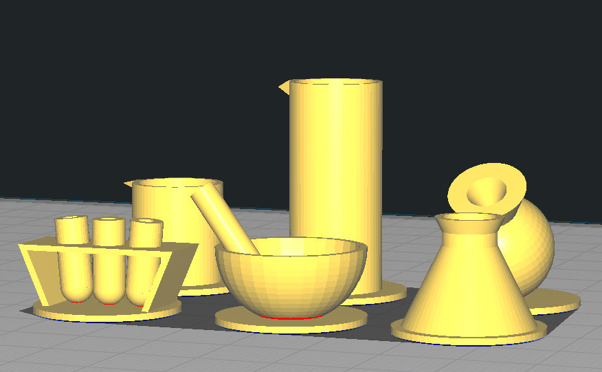 Klasa 7 i 8. Chemia i informatyka. Chemiczne pionki i kostka do gry – druk 3D
