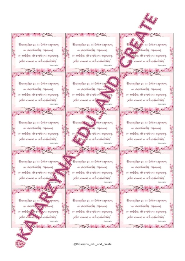 Kupony z cytatami - Dzień Kobiet