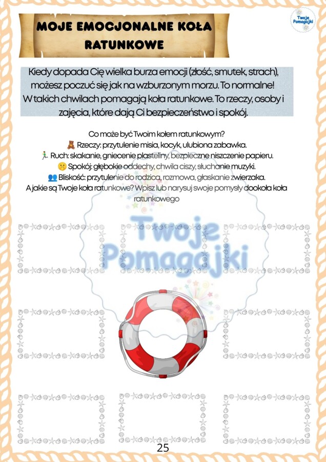 ⚓ Wakacyjny hit na Złotym Nauczycielu! „Kapitan Swoich Emocji” – Kompleksowy Pakiet Kart Pracy (Aż 10 Emocji!)