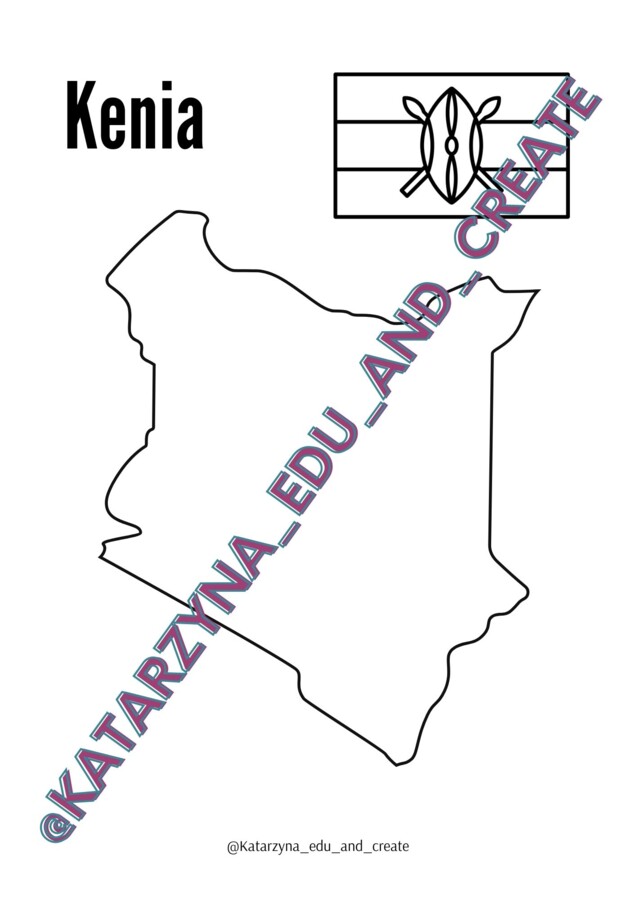 Mapy konturowe - wybrane państwa świata