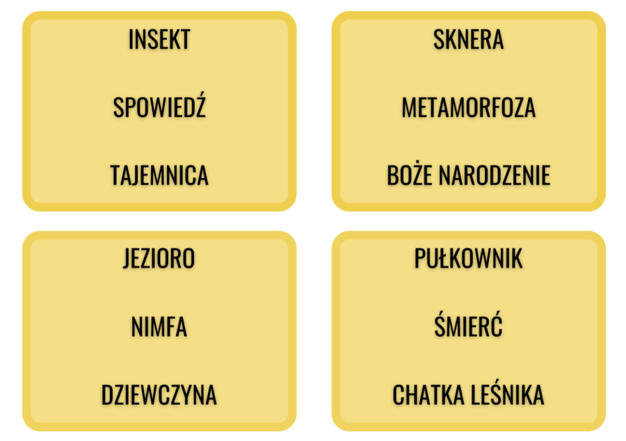 Lekturowe karty do gry - powtórka do egzaminu ósmoklasisty