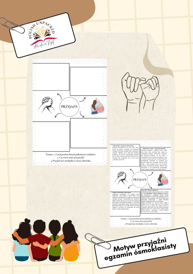 Motyw przyjaźni + odpowiedzi egzamin ósmoklasisty