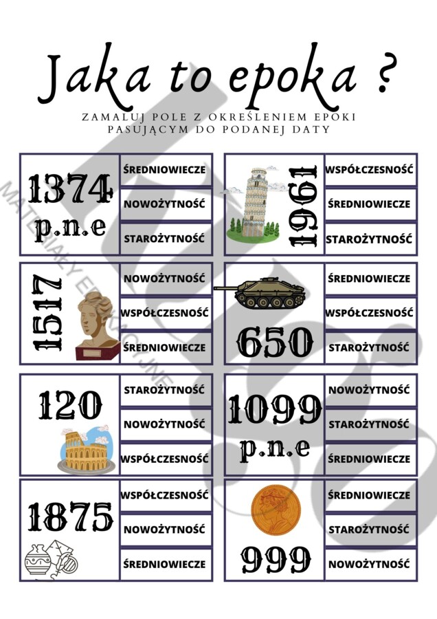 Jaka to epoka historyczna ?
