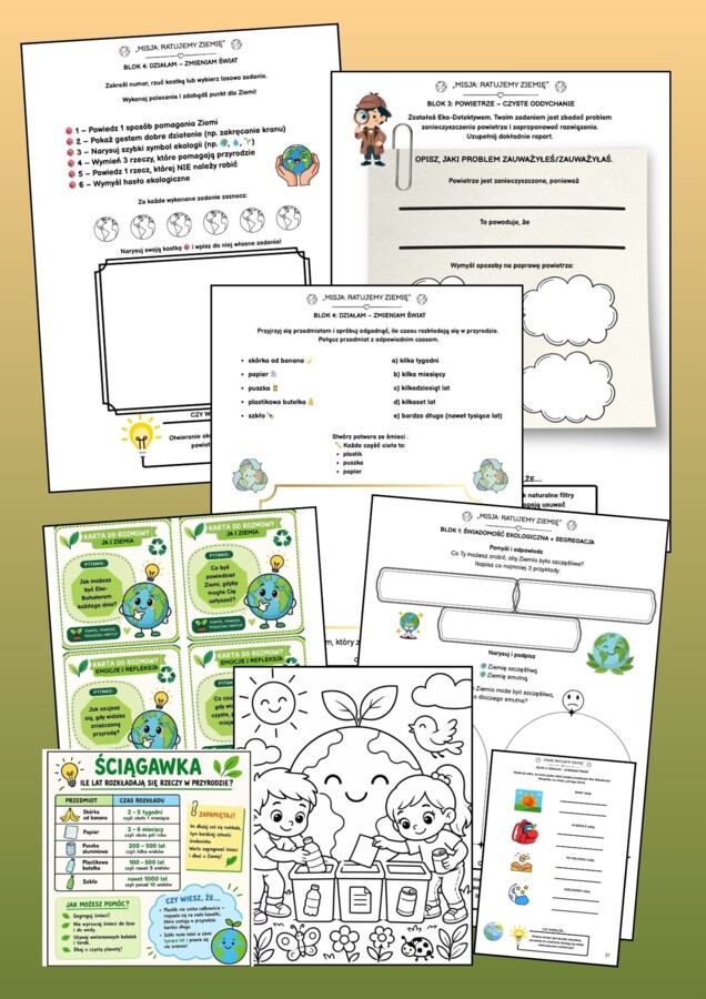 MISJA RATOWANIA ŚWIATA,DZIEŃ ZIEMI 1-3