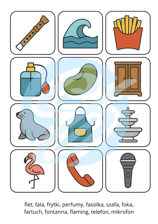 Memory logopedyczne – Utrwalenie głoski „F”