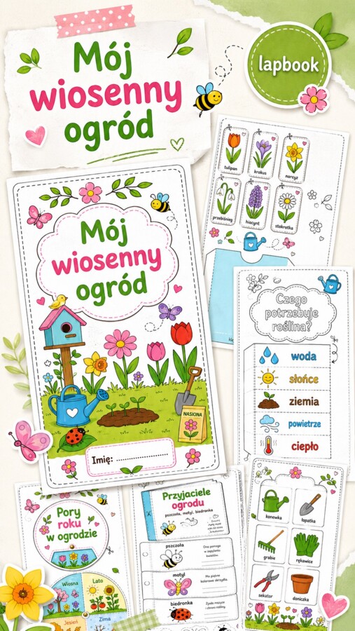 Lapbook. Mój wiosenny ogród