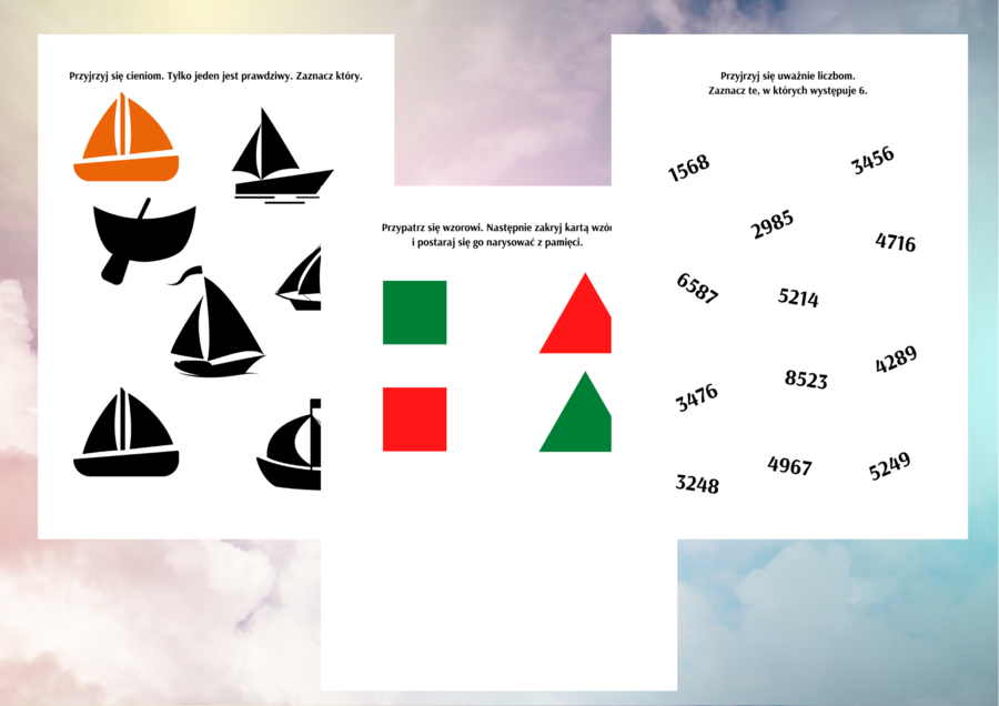 ĆWICZENIA NA KONCENTRACJĘ – DZIECI MŁODSZE cz. 1
