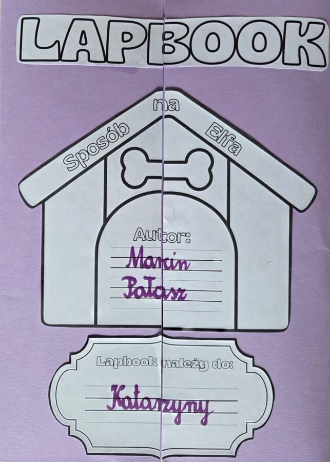 Lapbook – „Sposób na Elfa” + test ze znajomości lektury + kod QR do testu