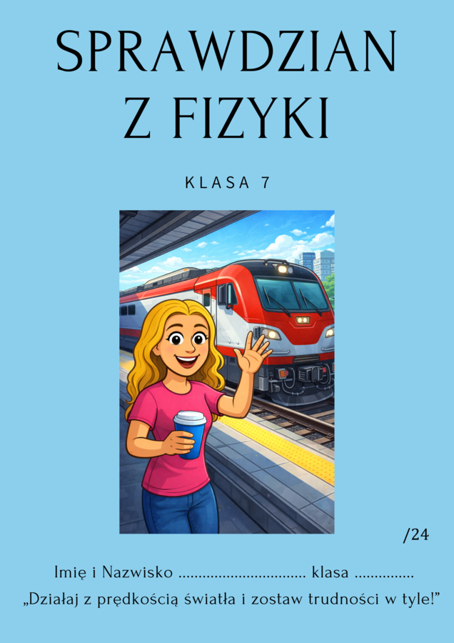 Sprawdzian z fizyki - kinematyka