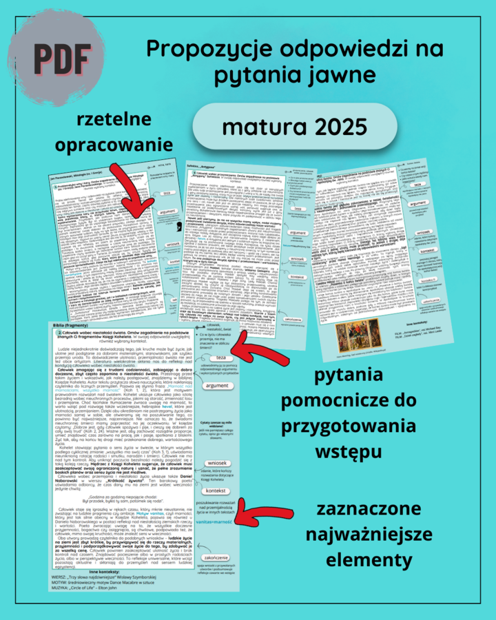Pytania jawne MATURA 2026 (opracowania)