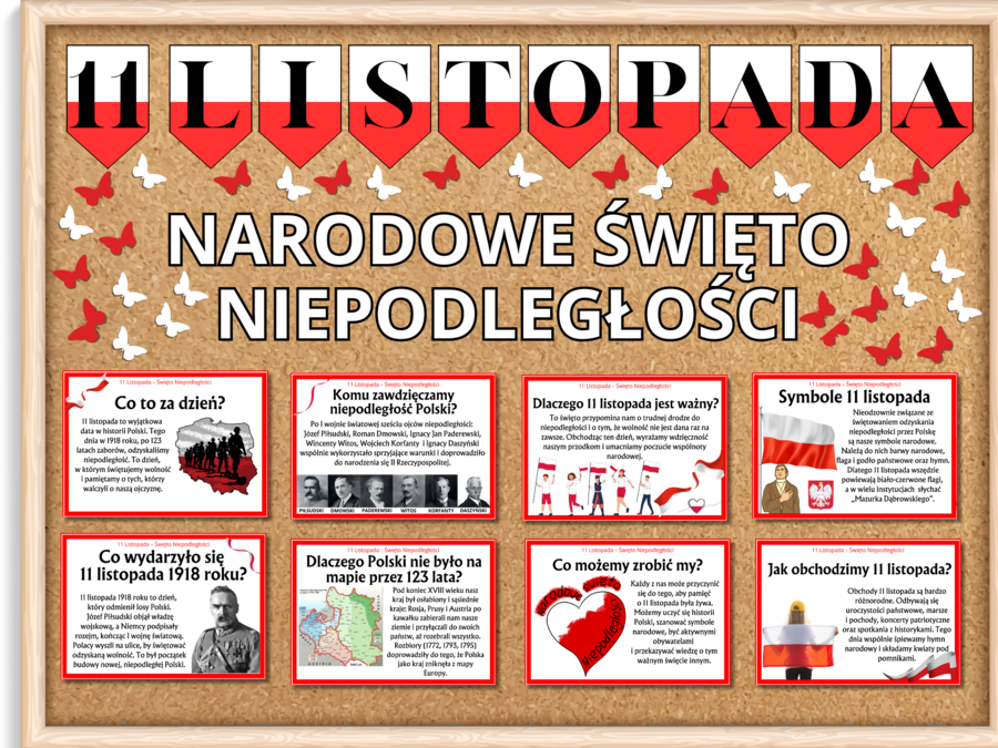 11 LISTOPADA - NARODOWE ŚWIĘTO NIEPODLEGŁOŚCI - gazetka